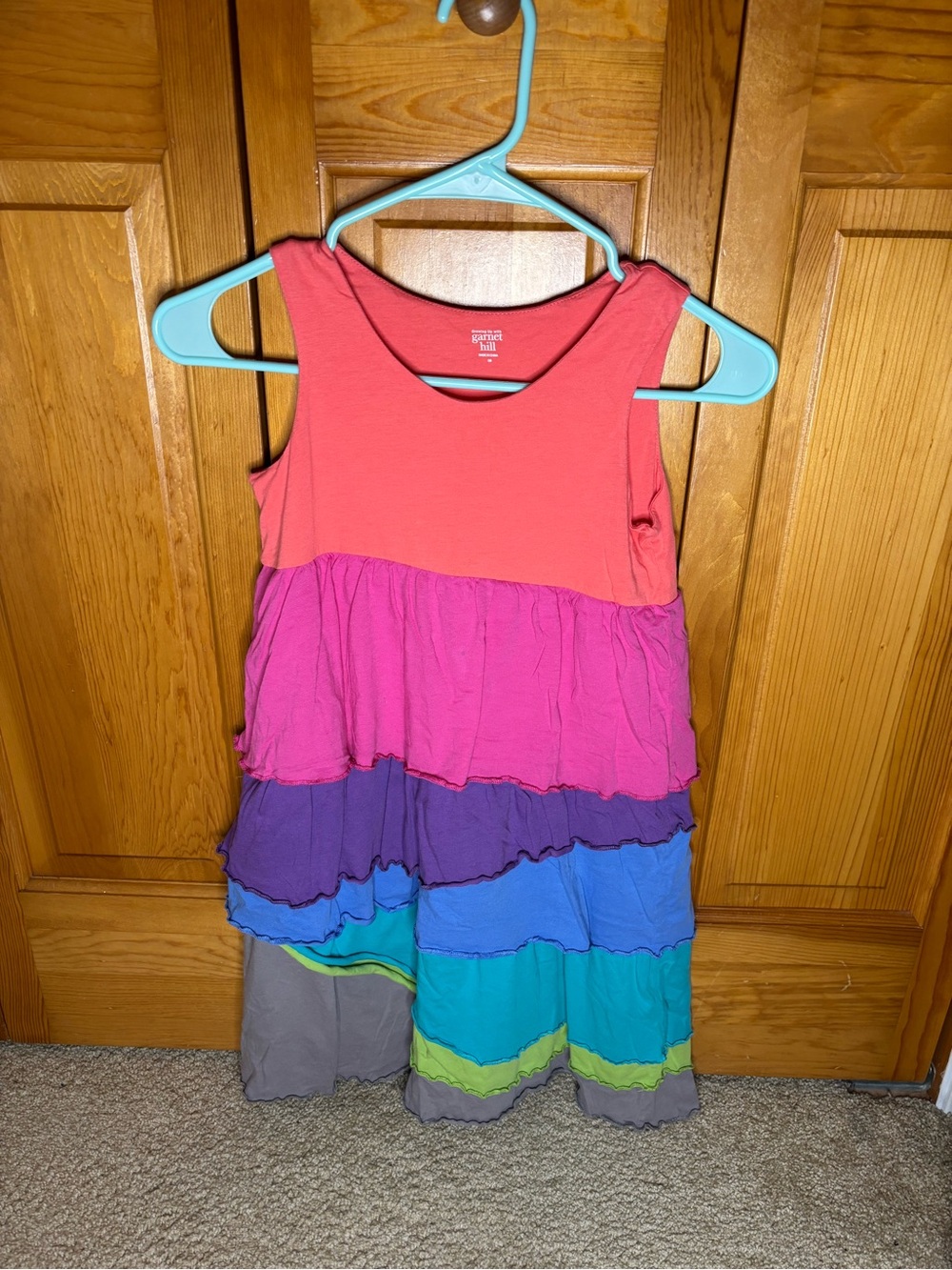 Garnet Hill Tiered Color Dress